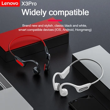 Lenovo X3 Pro/X4 Bluetooth Bezdrôtové Slúchadlá Kostné Vedenie Slúchadlá Ear-hák Hudbu, Športové Bežecké Nepremokavé Headset s Mikrofónom