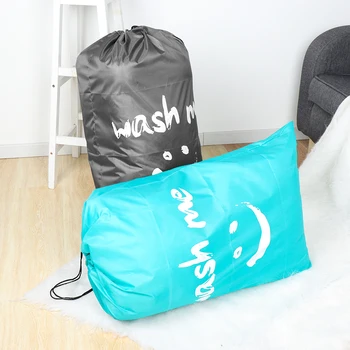 Umývateľný Špinavé Oblečenie Organizátor Nylon Pranie Taška Umývanie Mi Travel Odkladacie Puzdro Skladacie Tašky Umývanie Šnúrkou Taška