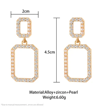 Nové Módne Crystal Pearl Vintage Náušnice Pre Ženy 2020 Trendy Výkaz Zlaté Visieť Náušnice Neobvyklé Strany Náušnice Šperky