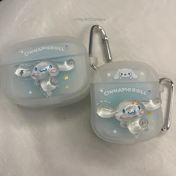 Sanrio Moje Melódie Kuromi Cartoon Trandsparent Bezdrôtový Bluetooth Headset Prípade AirPods 1 2 3 Pro Cinnamoroll Estetický Kryt