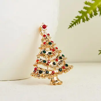 16 Štýly Vianočný Stromček Veniec Zvony Snowflake Brošne Jemné Trblietavých Kryštálov Drahokamu Pin Brošňa Pre Ženy, Vianočné Darčeky