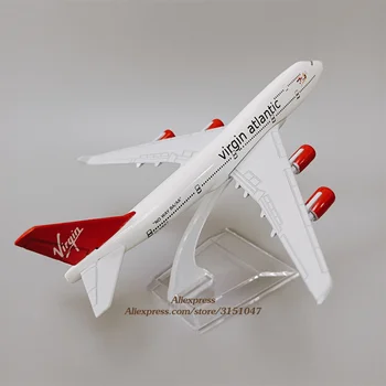 16 cm Kovové Spojené Kráľovstvo Virgin Atlantic Airways Boeing 747 400 B747 Airlines, Air Plane Modelu Lietadla Model Lietadla Diecast