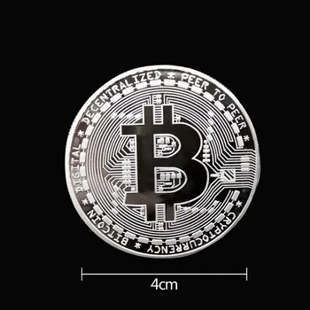 Bitcoin Kovové Starožitné BIT Mince Umelecké Zbierky Pozlátené Fyzickej Bitcoins BTC s puzdrom Darček Fyzickej Napodobeniny Strieborných Mincí