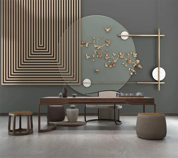 Vlastné tapetu 3D moderný minimalistický geometrické svetlo luxusné vyrezávané, TV joj, steny обои obývacia izba, spálňa nástenná maľba фотообои