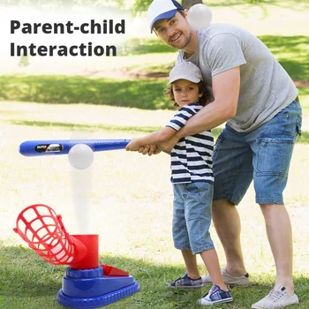 Deti Baseball Launcher Vonkajšie Športové Hračky Nohy Vyhadzovanie Automatické Pitching Stroj Vzdelávacie Loptu Školenia Hra Hračka Dary