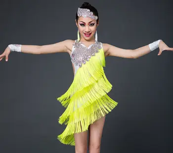 2016 Sexy Latinské Tanečné Šaty Ženy, Dievčatá Polyester Flamengo Salsa Samba Tango Spoločenský Kostým Súťaž Lady Tanec Top