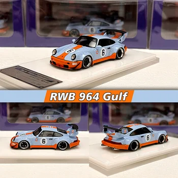 1:64 ZÁLIVE Vlastné Obmedzené 911 964 RWB Živice Diorama Auto Model Kolekcie Miniatúrne Hračky Carros