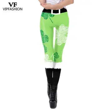 VIP MÓDY Nové Cosplay St. Patrick ' s Day 3D Ďatelina Vytlačené Legíny Ženy Falošné Čipky Skinny Nohavice, Sexy Žena legíny Plus Veľkosť