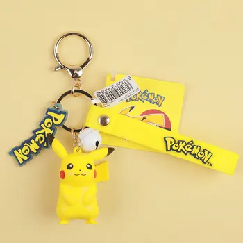 POKÉMON Pikachu Keychain Charmander Bulbasaur Spať Bábiku Pocket Monster Hračka Pokémon Model Akcie Obrázok Hračka Pre Deti Darček