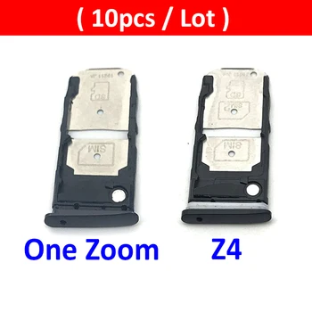 10Pcs/Veľa, Mikro Nano SIM Karty Držiteľ Zásobník Slot Držiteľ Adaptér Pätice Pre Motorola Moto Z4 / Jeden Zoom SIM Karty