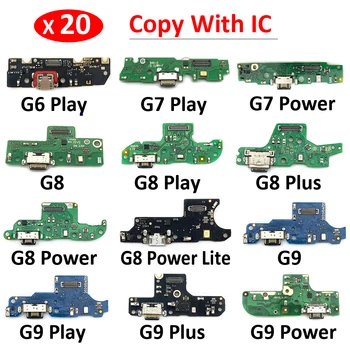 20Pcs/Veľa, Dock Konektor Micro USB Nabíjací Port Nabíjanie Flex Kábel Doska Pre Moto G6 G7 G8 G9 Hrať Plus Power Lite S Micro
