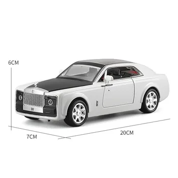 1/24 Rolls-R Simulácia Modelu Auta Luxusné Zberateľskú XLG Die-Cast Model Rodiny (M929E-6) 2 Bočné Dvere Svetlé Maľovanie W/ Zvuk