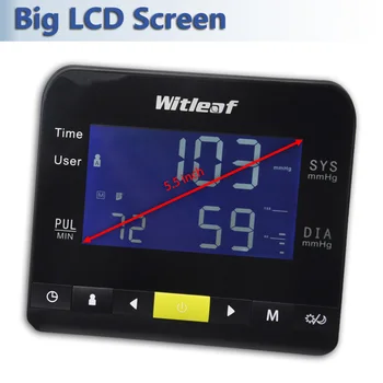 2022 Hot Predaj Tonometer Krvný Tlak Monitor Zdravotníckych Zariadení Sphygmomanometer srdcovej frekvencie Väčšiu Manžetu Veľký LCD