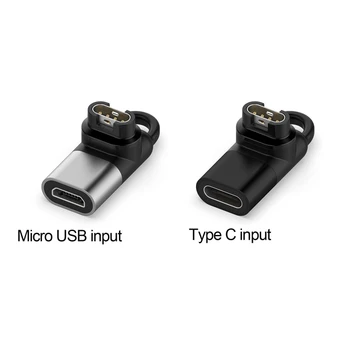 C5AE Micro USB/Typ-C na 4pin Poplatok Converter pre Garmin Prístup S40/S60/X10 Venu