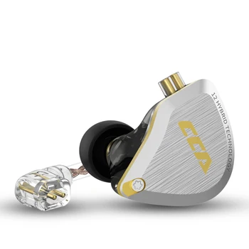 CCA C12 Kovové Headset 5BA+1DD Hybrid 12Units HIFI Basy Slúchadiel do uší Potlačením Hluku Slúchadlá V Uchu Slúchadlá Monitor KZ ZSX ZAX