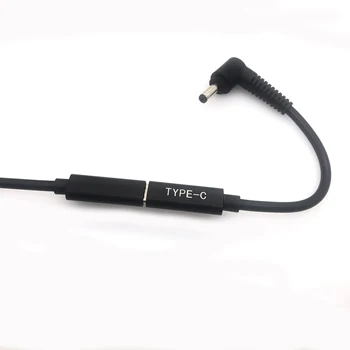 Adaptér JEDNOSMERNÉHO prúdu 4.0x1.35mm Samec Konektor na USB Typu C Female Jack Konektor s Cabe Kábel pre Asus Zenbook UX21A UX31A UX32A