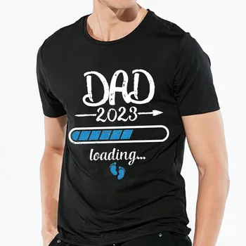 2023 Nový Roztomilý Otec +Mama+ Dieťa Vytlačené Pár Materskej T-Shirt Tehotenstva Oznámenie Tričko Pár Tehotné Tričko Oblečenie