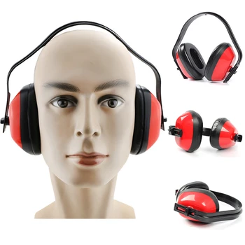 Ucho Protector Plastové Anti-shock Slúchadlá na Zníženie Hluku, Zvukotesné chrániče sluchu Lov Červená Ochrana Sluchu SHC-5815