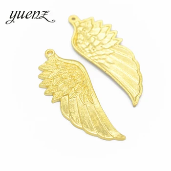 YuenZ 3ks 3 farby Antické bronzové krídlo Kúzlo vhodné pre Náramky, Náhrdelník Prívesok DIY Kovové Šperky 56*22 mm D414