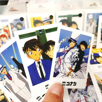 40pcs/set Detective Conan Lomo Karty Haibara Ai Kaitou Kiddo Záložku Celkom Študentov Stacionárne Správu Karty Anime Photocard