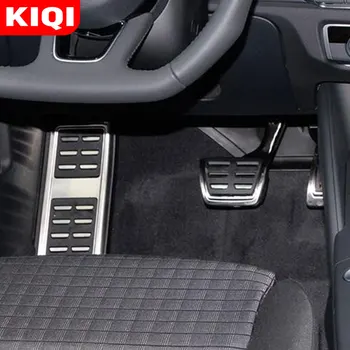 KIQI Auto Plynu Brzdový Pedál Kryt Treadle Stupačky protišmykové Pedále Akcelerátora Príslušenstvo pre Audi Q5 SQ5 FY 2018 - 2021 LHD