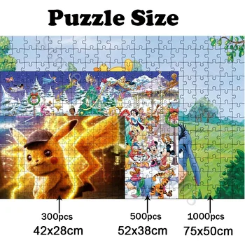 300/500/1000 Kúsky Puzzle Japonskom Anime Girls Puzzle pre Dospelých, Deti Dekompresný Vzdelávacie Hračky Dosková Hra Diy Darček