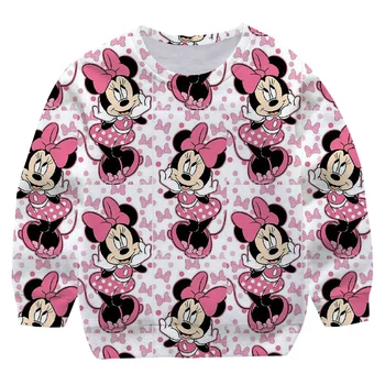 Dievčatá Jeseň/Zima Dlhý Rukáv Minnie Mouse Nové Módne Deti Mikiny Dospievajúci Chlapci Vianočné Topy, Pulóvre Narodeniny Oblečenie