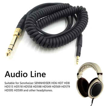Audio Jar HiFi Stereo Kábel pre SENNHEISER HD6 HD7 HD8 HD515 HD558 HD598 HD549 HD569 HD579 HD595 HD599 Slúchadlo Headset Drôt