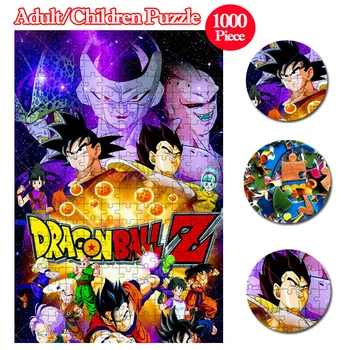 1000 Kus Dragon Ball Z Skladačka Puzzle Drevené Puzzle Vegeta Goku Bulma Piccolo Kuririn Hračky, Puzzle, Hračky Pre Deti/Dospelí Darček