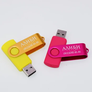 10PCS/veľa Farba USB 2.0 Flash Drive Pero Disk 2GB 4GB 8GB 16GB kl ' úč Memory Stick 32 GB, 64 GB USB kľúč Darček Zadarmo Vlastné LOGO