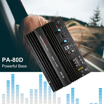 Nová Rada Mono Audio Zosilňovač Výkonné Basy Subwoofery Amp pre Auto Úprava PA-80D 12V 1000W Nové Prírastky