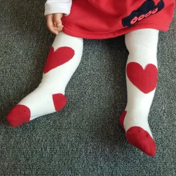 Nové Dieťa Pantyhose Cartoon Červené Srdce Veľké PP Bottompants Čistej Bavlny Deti Ponožky