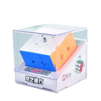 Qiyi Magnetické 3x3x3 Magic Speed Kocka,Qiyi MS 3x3 Nálepky,Professional,Relaxačná,Puzzle, Hračky,Hry,detské Darčeky
