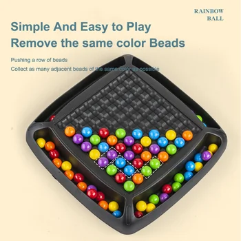 Rainbow Loptu Zodpovedajúce Farebné Hračka Zábavnej Puzzle šachovnicu Hra 84Pcs Farebné Korálky Inteligentný Mozog Hry, Vzdelávacie Hračka Vek 3+