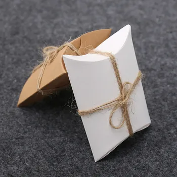 5 ks Vankúš Tvar Papierové Krabice Cookie Candy Balenie Box Svadby, Narodeniny, Vianočné Party Láskavosti Darčekové Tašky Balenie Dodávky