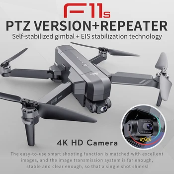 F11S 4K Pro Drone S Fotoaparátom, WIFI, GPS EIS-2-osi Anti-Shake Gimbal FPV Striedavé Quadcopter Profesionálne RC Dron 3KM