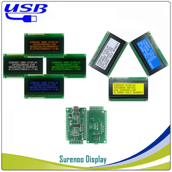 LCD2USB USB 204 20X4 2004 Znakov LCD Modul Displeja Panel sutible LCD Smartie & AIDA64 pre DIY PC