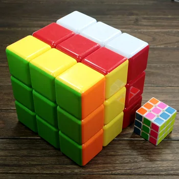 18 cm Hot Predaj Heshu 18 cm 3x3x3 Super Veľké Kocky Magic Puzzle 3x3 Cubo magico stickerless Profesionálne Vzdelávacie Hračka pre dieťa