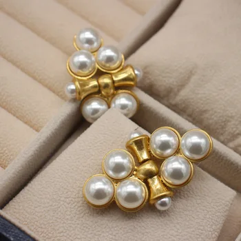Vintage Vyhlásenie Pearl Stud Elegantné Náušnice Strany, Šperky, Doplnky Femme Moderné Darčeky