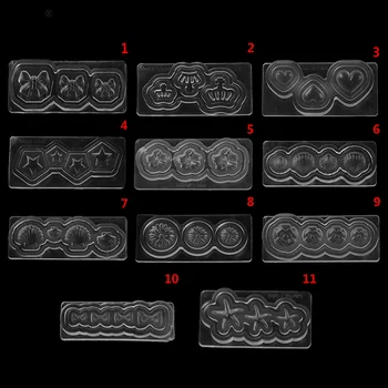 1Pcs 3D Multi-Typ Nail Art Silikónové Formy Stamper Rezbárstvo DIY Šablóny Manikúra Dekorácie