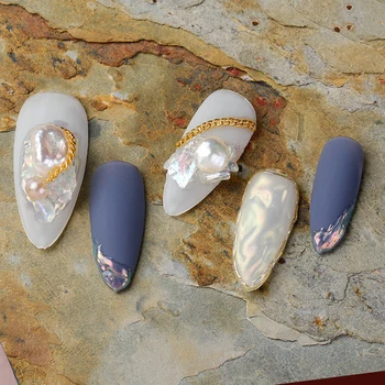 Barokový Štýl Nail Art Pearl pre Dekorácie Holografické Nepravidelný Kamienkami Crystal Drahokamy Zmiešané Dizajn Lesk Nástroje