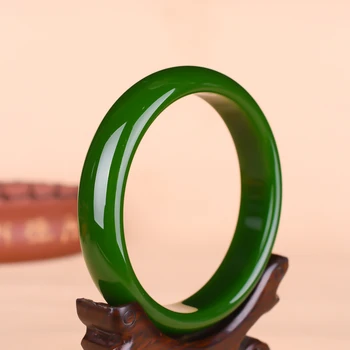 Skutočné Prírodné Green Jade Náramok Náramok Čínsky Ručne Vyrezávané Módne Kúzlo Šperky Príslušenstvo Amulet pre Mužov, Ženy Šťastie Dary