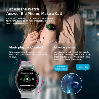 HW3 Pro pánske Hodinky Smart Hodinky NFC Bluetooth Hovor Srdcového tepu Hlasový Asistent Nepremokavé Smartwatch PK sledovať gt 3