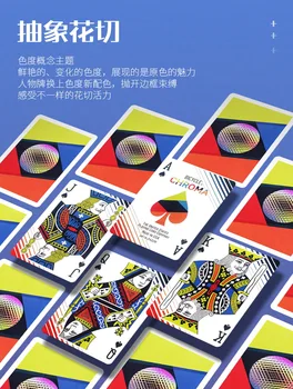 Požičovňa Chroma Hracie Karty Paluby Cardistry Poker USPCC Limited Edition Magické Kartové Hry Magic Rekvizity Magické Triky pre Kúzelník