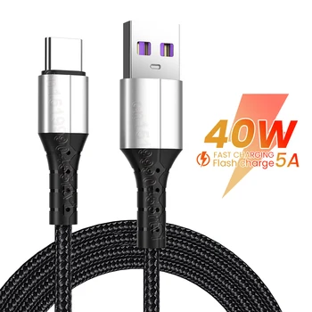 5A USB Typu C, Kábel Micro USB, Rýchle Nabíjanie Dátový Kábel Mobilného Telefónu Android Rýchlu Nabíjačku Drôt, Kábel Pre Samsung Huawei Xiao