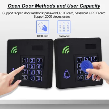 Vodotesný IP68 Systém Kontroly Prístupu Vonkajšie RFID Klávesnica WG26 Prístup Radič Klávesnice Rainproof s/bez 125khz Keyfobs