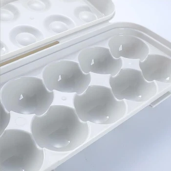 Prenosné Vajcia Box Shockproof Shockproof Plastové Vajíčko Držiteľ Domácnosti Chladnička Úložný Box Vajcia Úložný Box