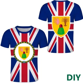 Turks a Caicos Ostrovy Zdarma Vlastné tričko Mužov anglický t košele muž Británie T shirt Národ unisex bežné domáce oblečenie
