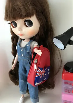 Originálny batoh pre barbie Blyth Kurhn Licca boneca BJD 1/6 Mini ručné školské tašky princesa cestovné doll house príslušenstvo