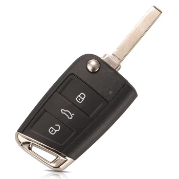 Jingyuqin Keyless Go/Pol Smart Remote Auto Kľúč Pre VW Volkswagen Golf7 MK7 Touran Polo, Tiguan 433Mhz MQB ID48 Čip